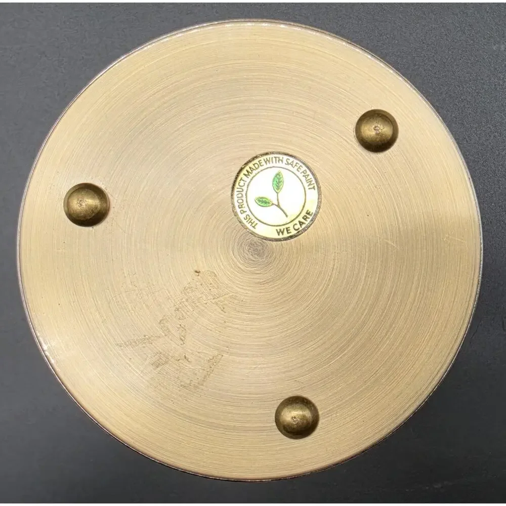 Vintage Brass Hourglass 15 Min White Sand Glass Timer Desk Decor 3 Pillar